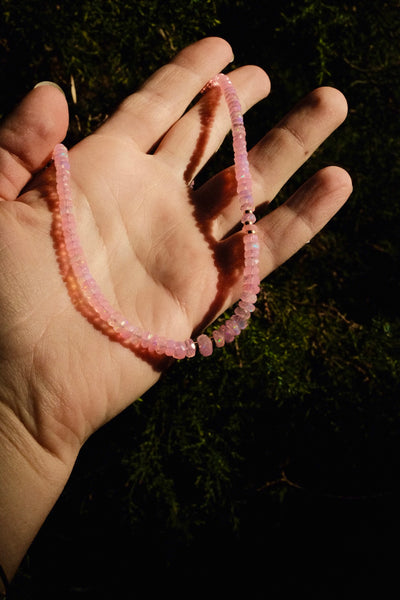 Opal Candy Necklace in Pink