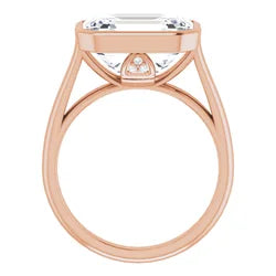 Custom Emerald cut Diamond Ring