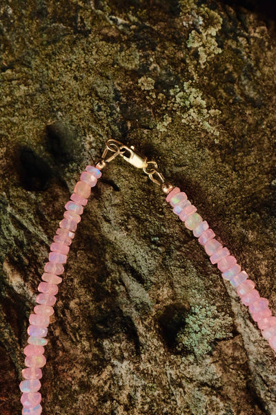 Opal Candy Necklace in Pink
