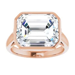 Custom Emerald cut Diamond Ring