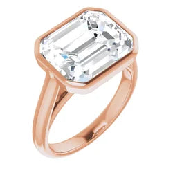 Custom Emerald cut Diamond Ring
