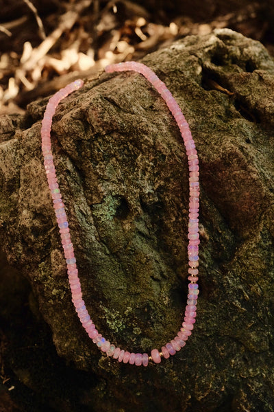 Opal Candy Necklace in Pink