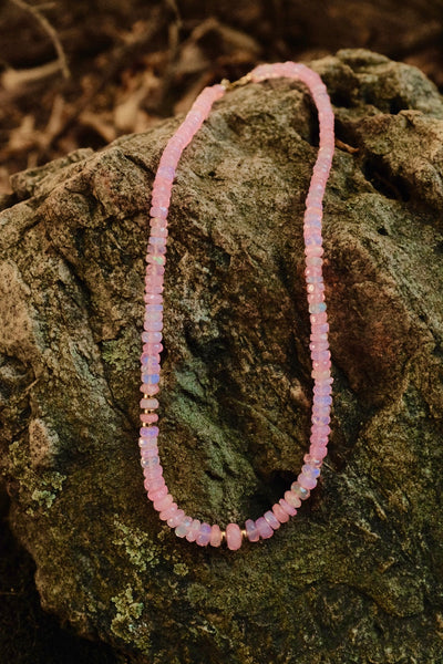Opal Candy Necklace in Pink
