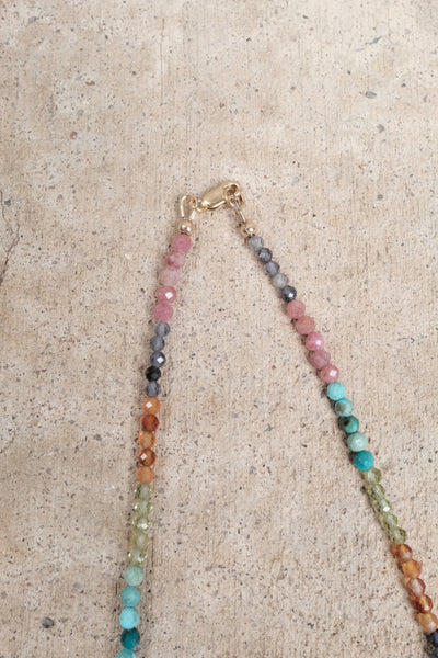 Live In Color - Gemstone Link Necklace