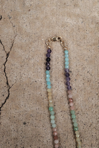 Live In Color - Gemstone Link Necklace