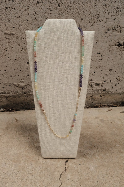 Live In Color - Gemstone Link Necklace