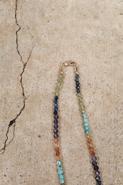 Live In Color - Gemstone Link Necklace