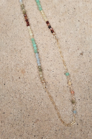Live In Color - Gemstone Link Necklace