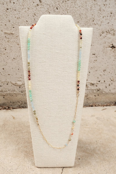 Live In Color - Gemstone Link Necklace