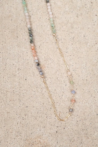Live In Color - Gemstone Link Necklace