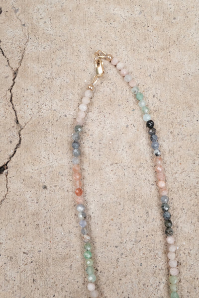 Live In Color - Gemstone Link Necklace