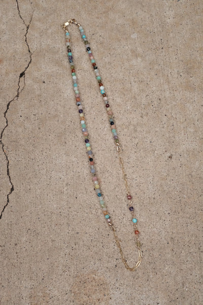 Live In Color - Gemstone Link Necklace