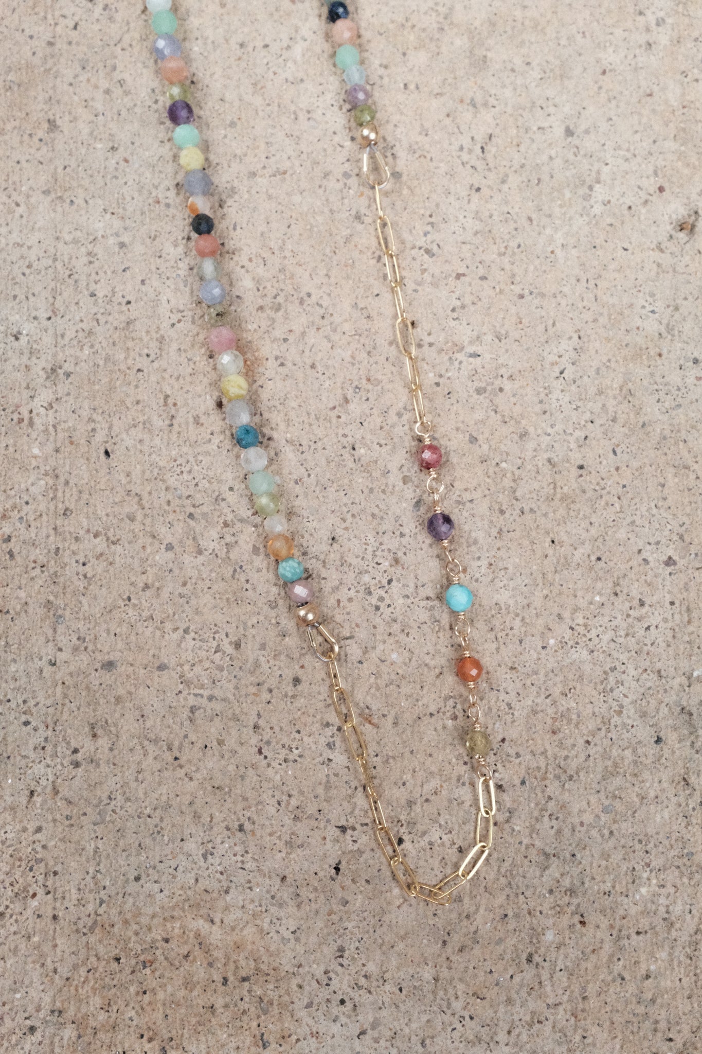 Live In Color - Gemstone Link Necklace