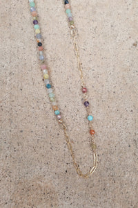 Live In Color - Gemstone Link Necklace