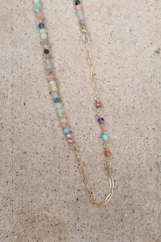Live In Color - Gemstone Link Necklace