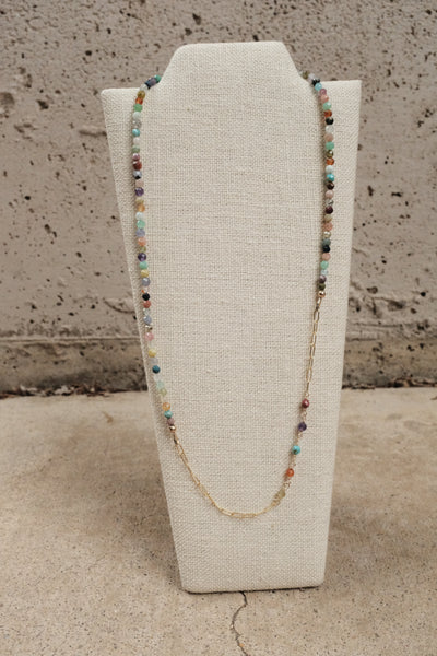 Live In Color - Gemstone Link Necklace