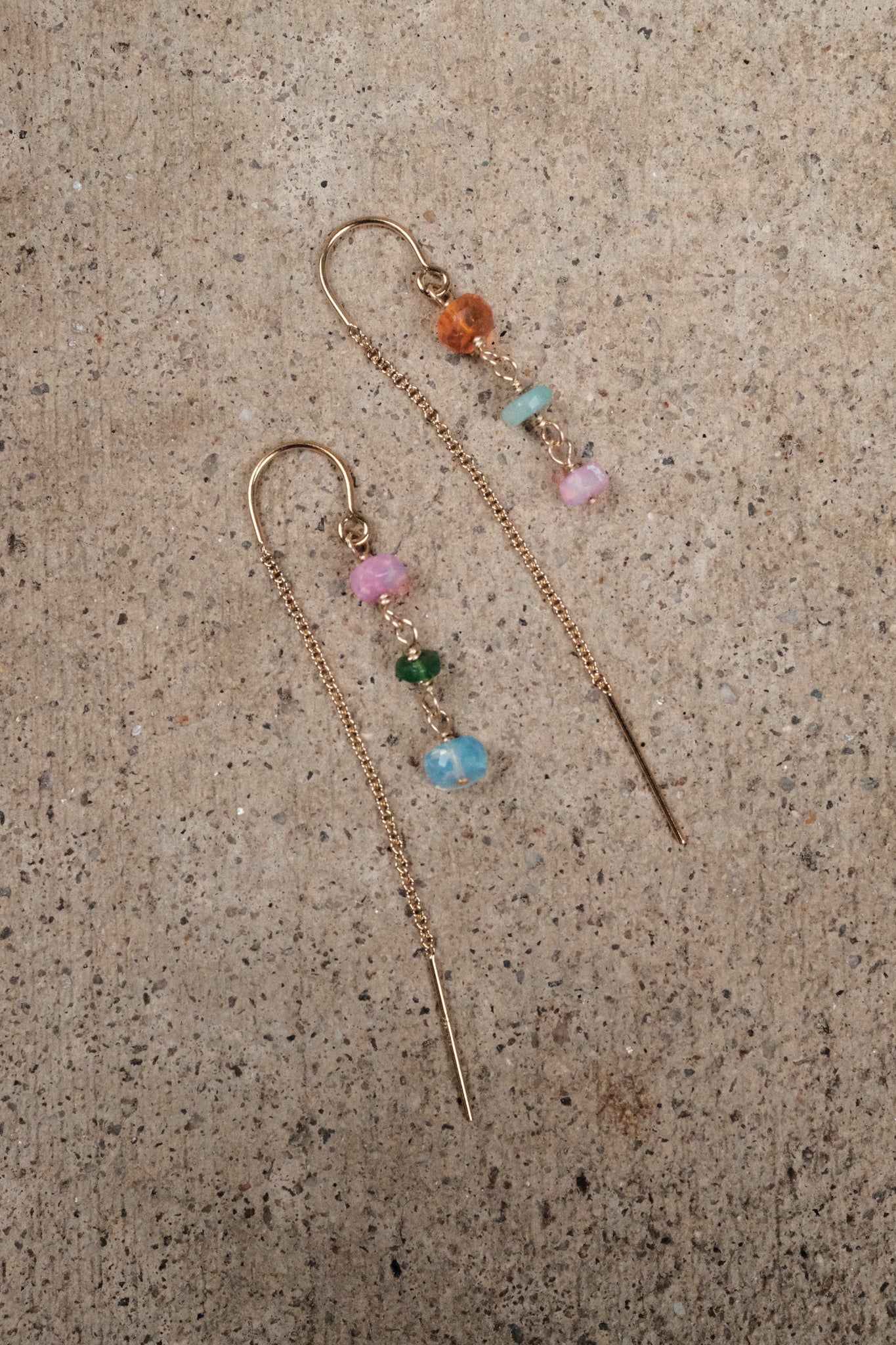 Live in Color - Opal Chain Threaders